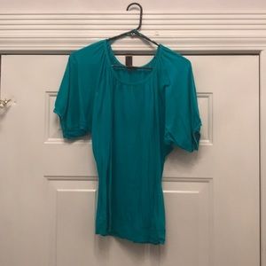 Express Teal Top with Dolman Sleeves